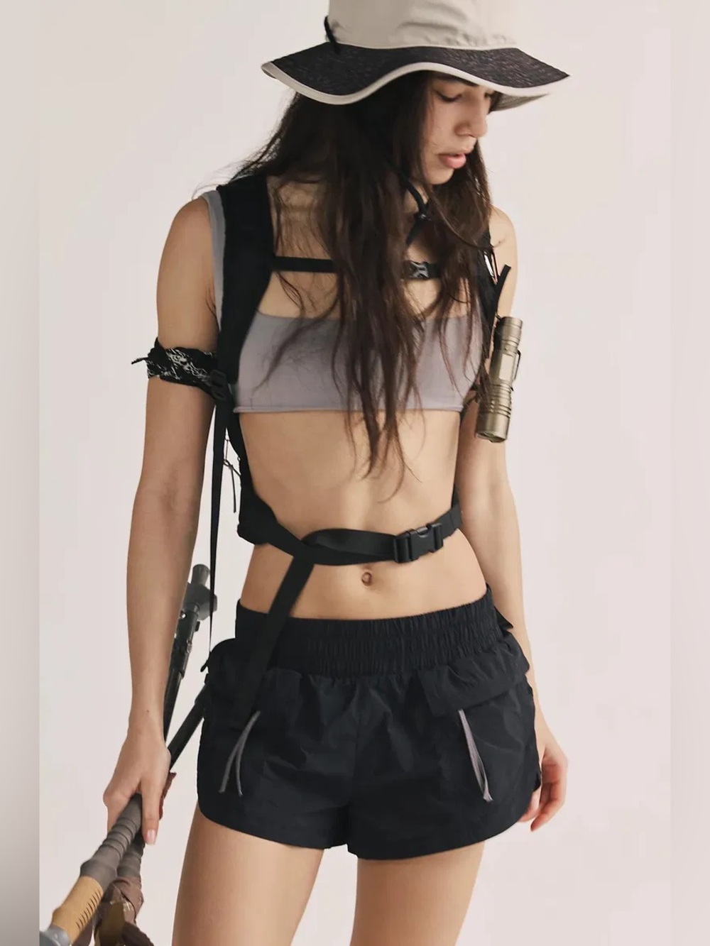 🆕 Free People FP Movement Above And Beyond Athletic Black Shorts